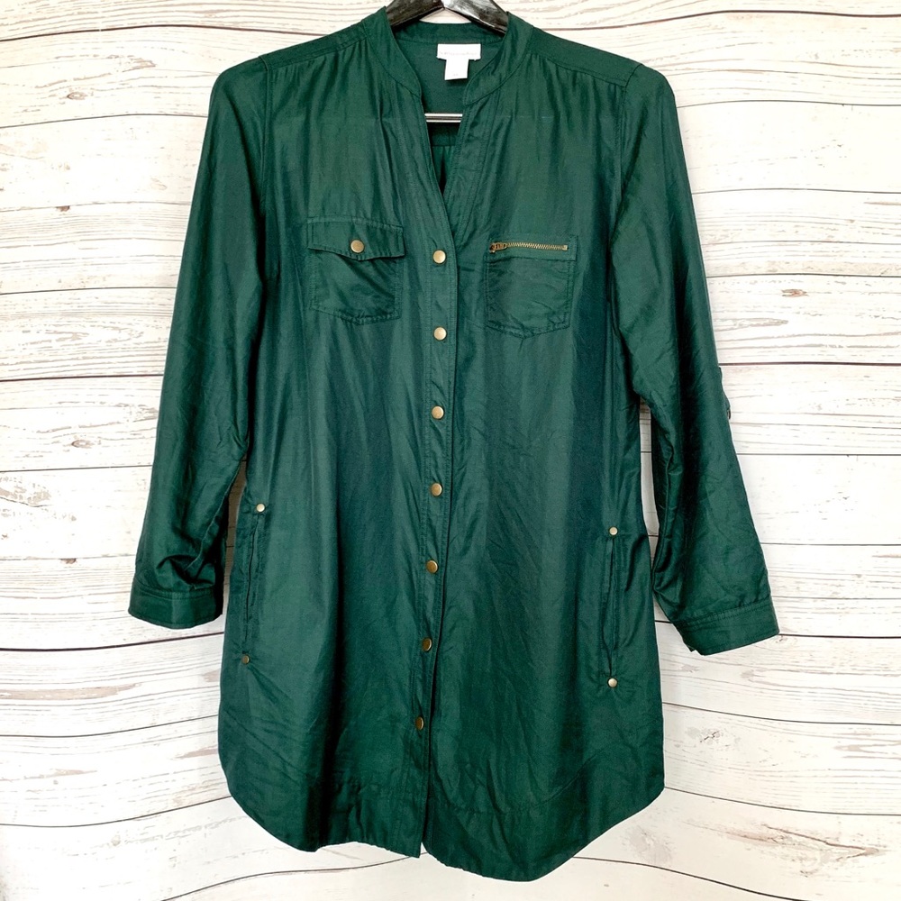 NWOT Soft Surroundings Button Down Tunic - Picture 2 of 5
